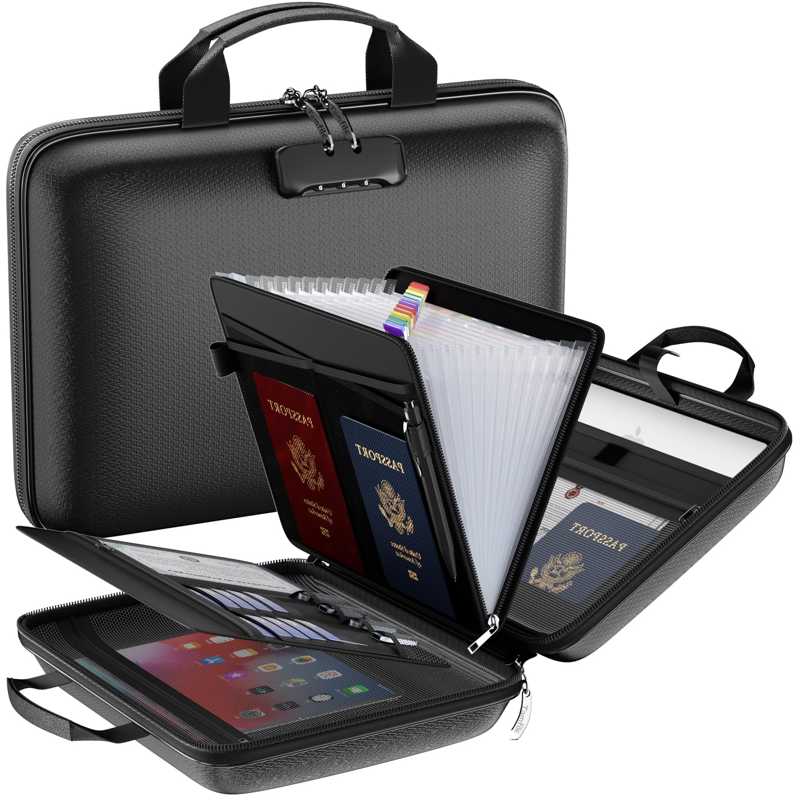 Amazon.com : Fireproof File Organizer with Lock, Hard Case